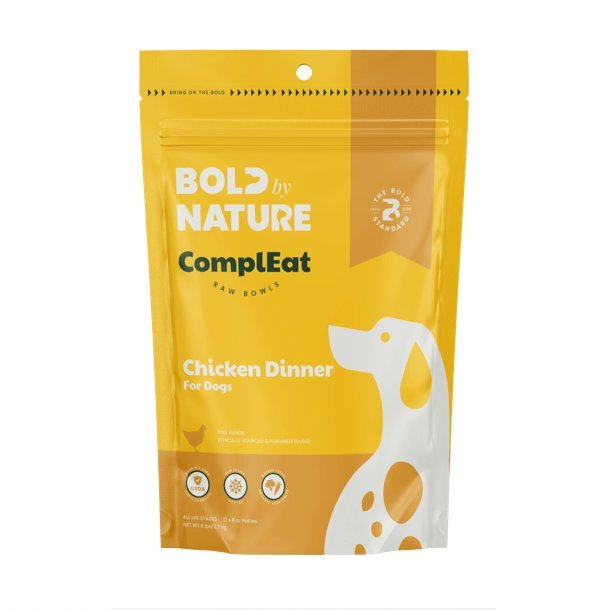 Bold by Nature Complete Raw Chicken Dinner Dog Food - 874286006205