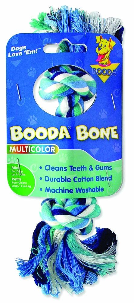 2knot Rope Bone Booda 2-Knot Rope Bone Dog Toy - Extra Small - Multi-Color – Rowdy ...