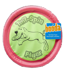 Booda Soft Bite Tail Spin Flyer Flying Disc Dog Toy, Color Varies, Large
