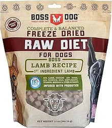 Boss Dog Complete & Balanced Raw Diet Lamb Recipe Freeze - Dried Dog Food, 12 - oz bag