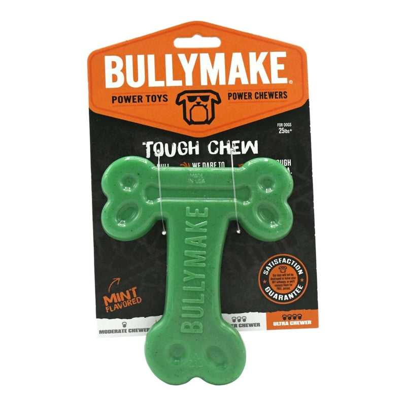 BullyMake Toss n' Treat Flavored Dog Chew Toy T - Bone, Mint, 1ea/One Size - 669125001622