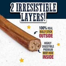 Cadet Bully Hide Sticks All - Natural Chews for Dogs, Small pack of 2 sticks
