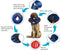 Calm Paws Behavior Support Protective Inflatable Collar with Dog Calming Disc - X - Large - dog collar - 850014125974