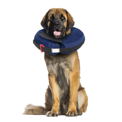 Calm Paws Behavior Support Protective Inflatable Collar with Dog Calming Disc - X - Large - dog collar - 850014125974