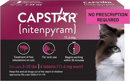 Capstar oral treatment - cat 6 tablets