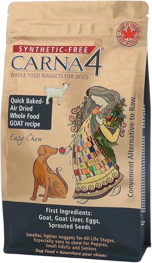 Carna 4 quick backed air dried dog food - goat 5 lb