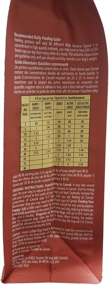 Carna 4 quick baked air dried whole food nuggets - chicken 6 lb