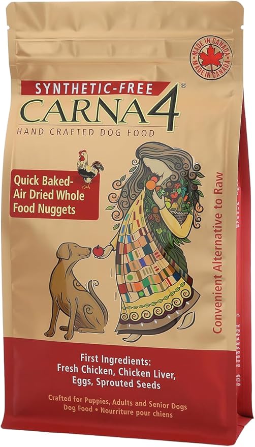 Carna 4 quick baked air dried whole food nuggets - chicken 6 lb