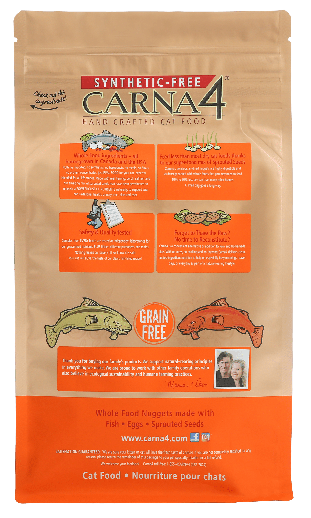 Carna4 air dried grain free herring fish 2lb