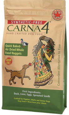 CARNA4 All Life Stages Duck Formula Dry Dog Food (3 Pound, Duck)