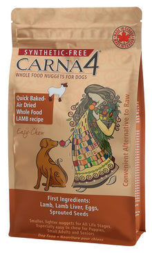 CARNA4 All Life Stages Easy Chew Lamb Formula Dry Dog Food (10 Pound, Lamb)