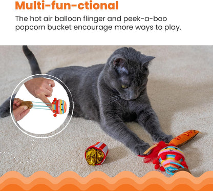 Cat stages pawrty catnip lush toys 3 interactive toys