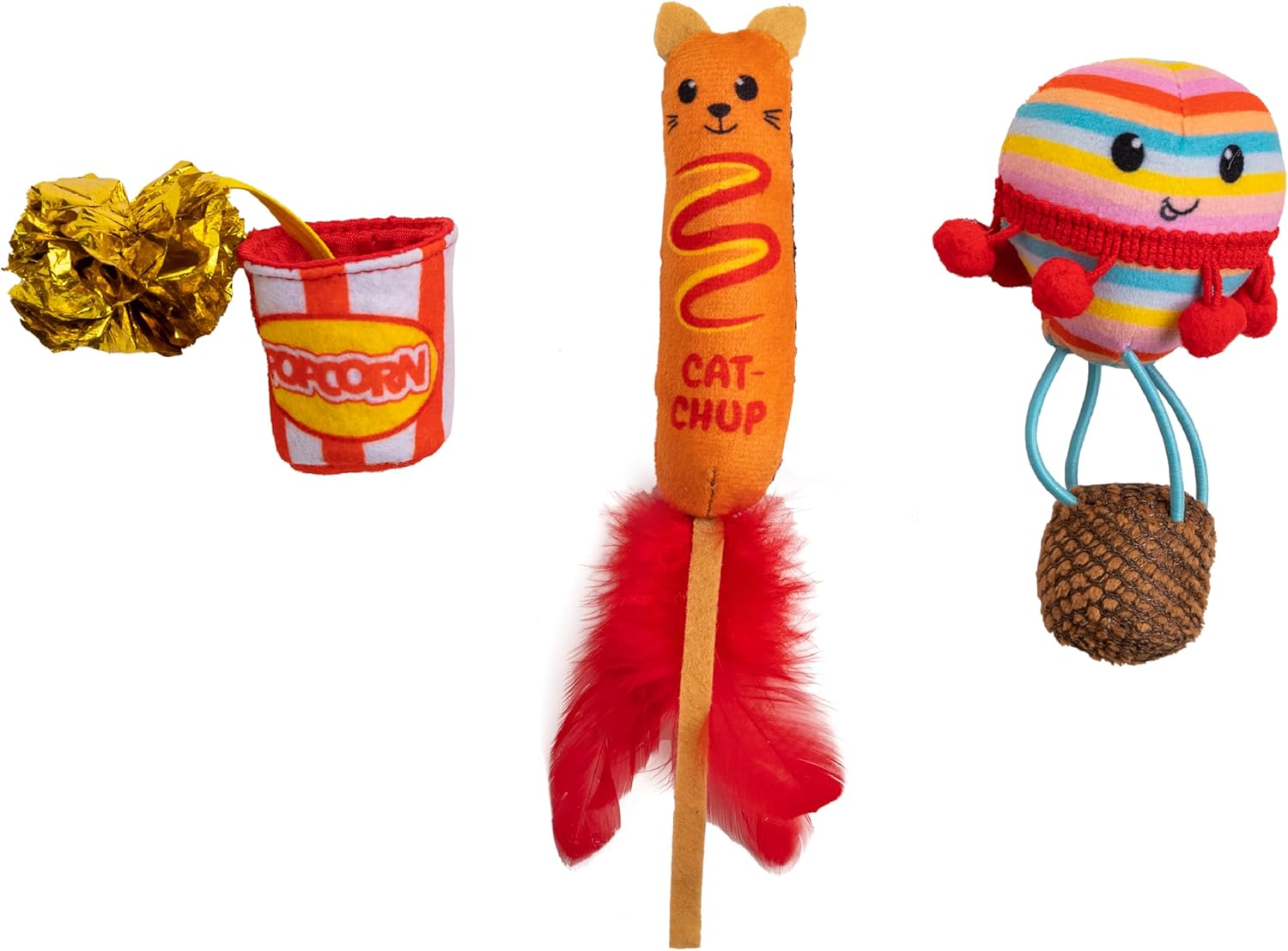 Cat stages pawrty catnip lush toys 3 interactive toys