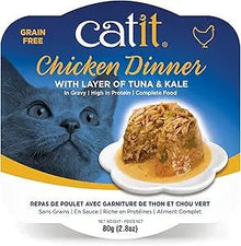 Catit chicken dinner with layer of tuna and kale 2.8 oz