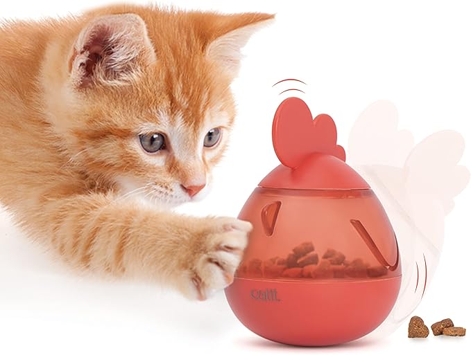 Catit pixi treat dispenser - red