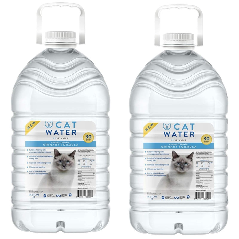 CATWATER ph - Balanced and Mineral - Free Cat Water - Clinically Proven Urinary Formula - 135.2 oz - By VETWATER - cat water - 628504601013