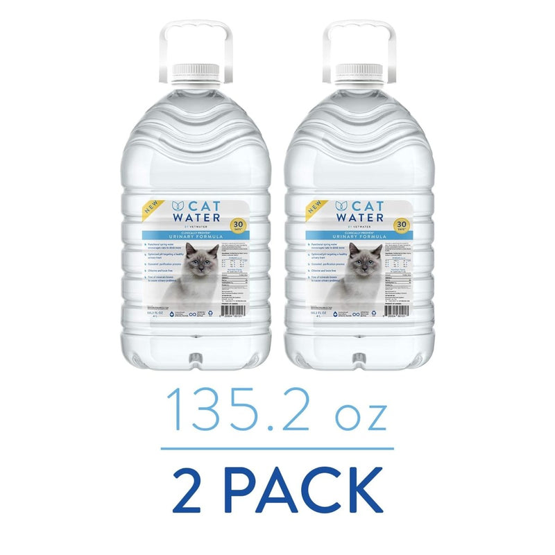 CATWATER ph - Balanced and Mineral - Free Cat Water - Clinically Proven Urinary Formula - 135.2 oz - By VETWATER - cat water - 628504601013