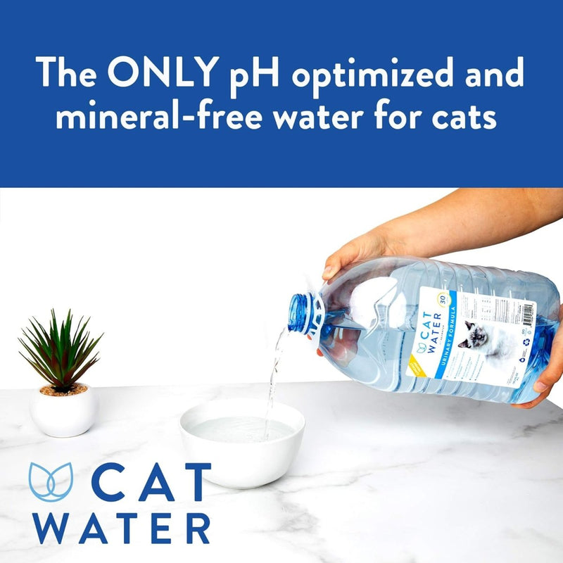 CATWATER ph - Balanced and Mineral - Free Cat Water - Clinically Proven Urinary Formula - 135.2 oz - By VETWATER - cat water - 628504601013