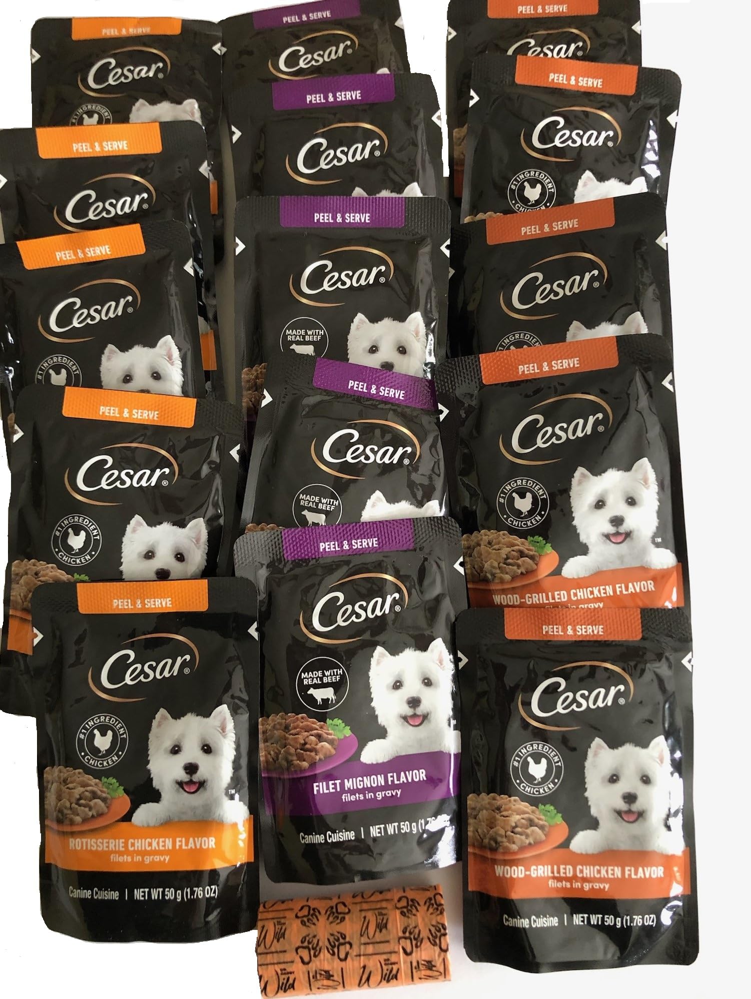 Cesar Canine Cuisine Single Pouch Variety 1.76Oz Each – Rowdy & Archie ...