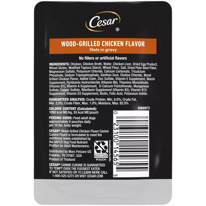 Cesar Pouch Grilled Chicken Flavor Wet Dog Food - 1.76 oz