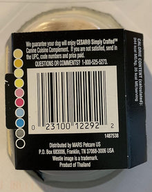 Cesar Simply Crafted Chicken 1.3oz dog food