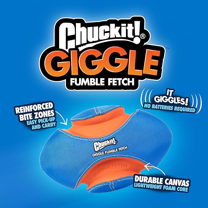 Chuck it giggle fumble fetch