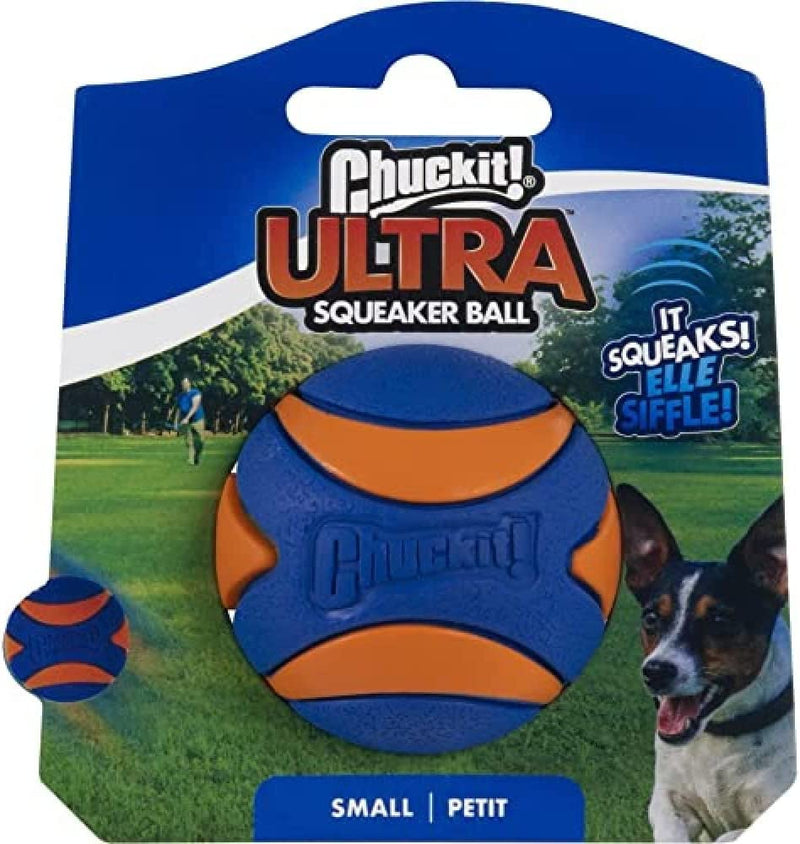 Chuckit Dog Ultra Squeaker Dog Ball, Small (2 Inch), Pack of 1, For Small Breeds - 029695520709