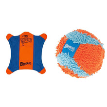 Chuckit! Flying Squirrel Fetch Dog Toy - Size Medium (9.5") - Orange & Blue for Medium Dog Breeds & Fetch Ball Dog Toy (4.75 Inch)