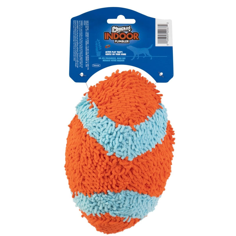 Chuckit Indoor Fetch Fumbler Dog Toy (9.5 Inch), Orange and Blue - 029695520372