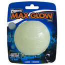 Chuckit! Max Glow Ball Dog Toy, Large (3 Inch Diameter) for Dogs 60 - 100 lbs, Pack of 1 - 029695323140