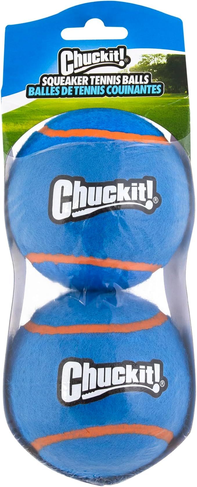 Chuckit squeaker tennis balls XL 2ct