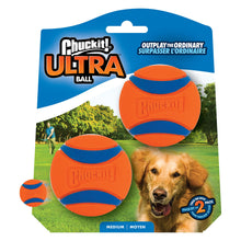 Chuckit! Ultra Ball Dog Toy - Medium (2.5 Inch) For Breeds 20 - 60 Lbs - 2pc