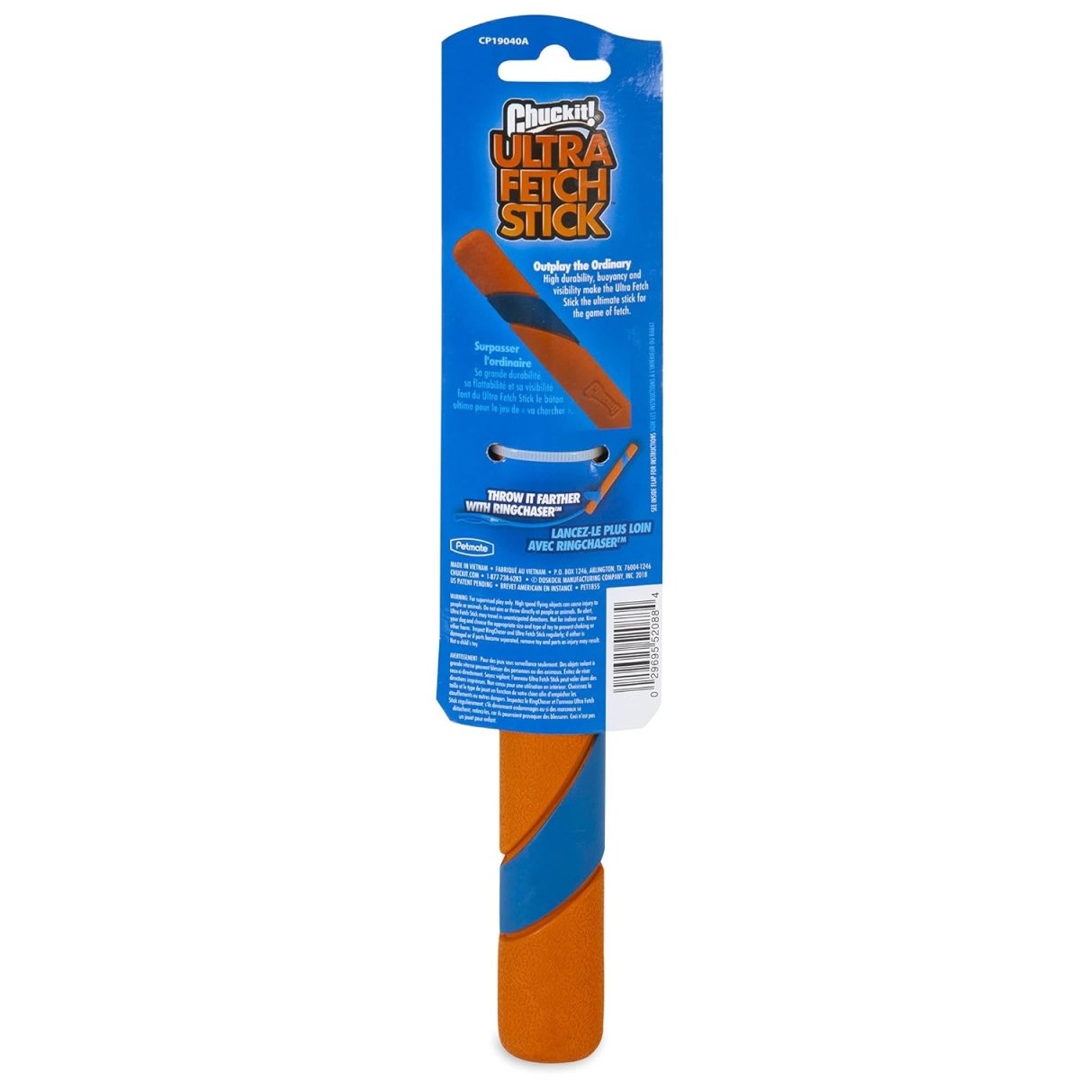 Chuckit Ultra Fetch Stick Outdoor Dog Toy - 12 Inches - For All Breed Sizes - dog fetch stick - 029695520884