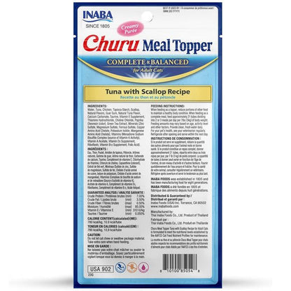 Churu meal topper complete and balanced tuna and scallop 4 count