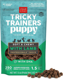 Cloud star tricky trainers dog treats 5oz puppy min training treats lamb