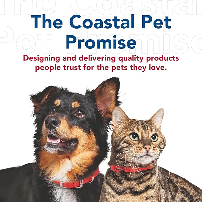 Coastal loops2 double handle leash red 4ft dog leash