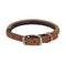 Coastal Pet Circle T Oak - Tanned Rolled Leather Dog Collar - Tan Color - 3/8" - 10" Girth - dog collar - 076484107542