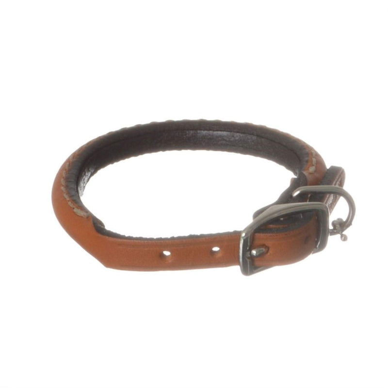 Coastal Pet Leather Round Collar For Dog - Tan - dog collar - 076484107948