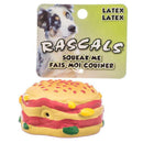 Coastal Pet Rascals Latex Hamburger Dog Toy 2.5 - Inch (1 - Unit) - 076484830228