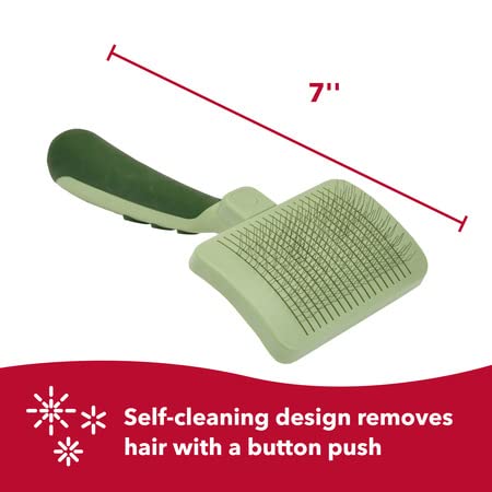 Coastal Pet Safari Cat Self - Cleaning Slicker Brush For Cat - Cat Grooming Supplies - brush - 076484860027