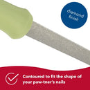 Coastal Pet Safari Dog Diamond Nail File - Diamond Finish for Smooth Nails - Removes Burs from Outdoor & Indoor Dogs - One Size - nale file - 076484611209