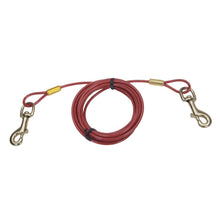 Coastal Pet Titan Heavy Cable Dog Tie Out - Heavy - Duty Dog Tie Out Cable - Cable Tie Out For Dogs Up To 80 Lbs - Rust - Resistant Pet Tie Out Cable - Quality Dog Supplies - 20'