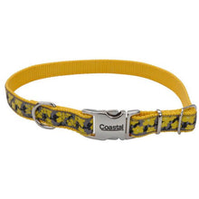 Coastal ribbon dog collar XS 8 - 12” 20 - 30cm yellow daisy flower dog collar