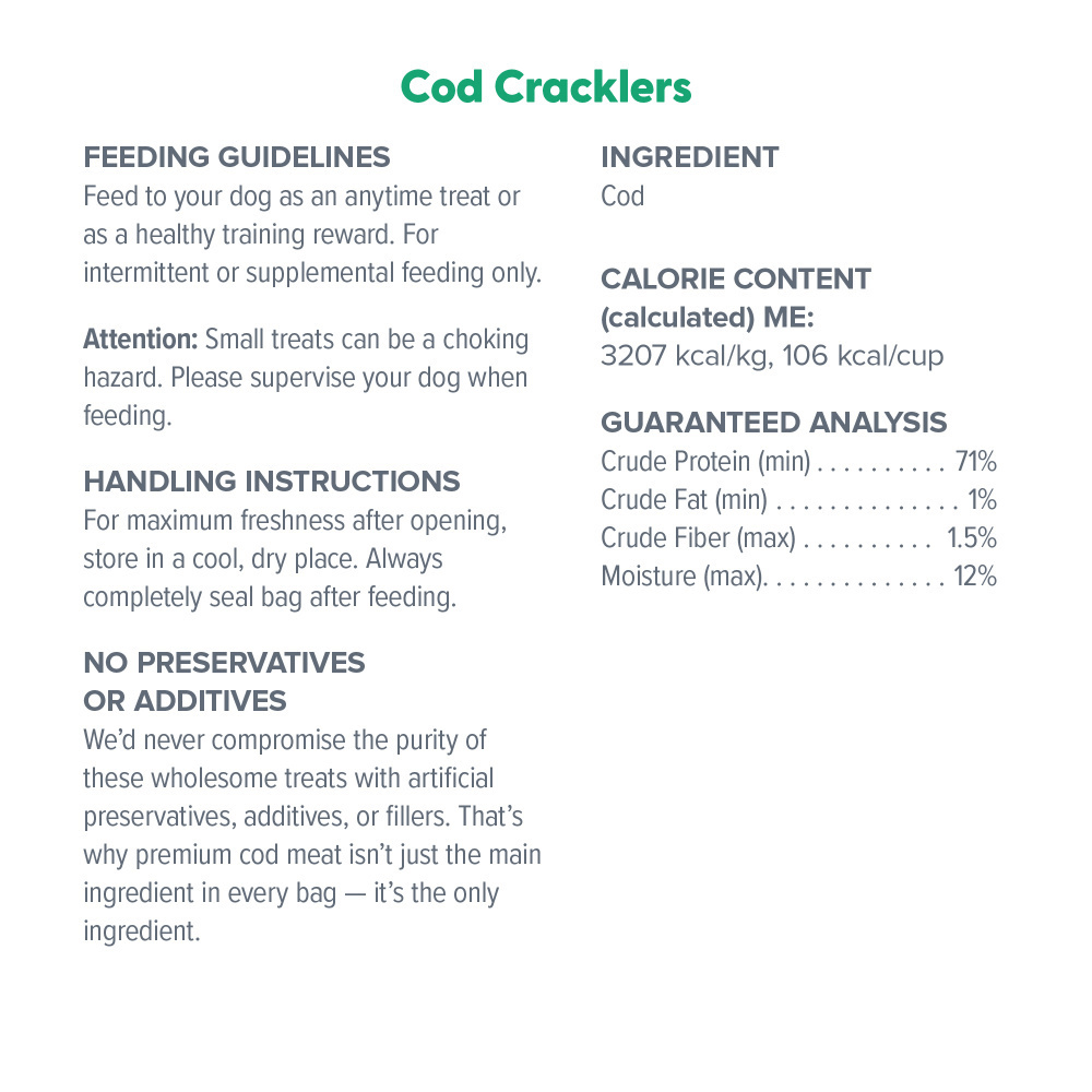 Cod cracklers dr Marty 4 oz