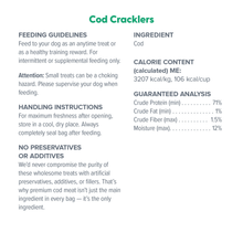 Cod cracklers dr Marty 4 oz