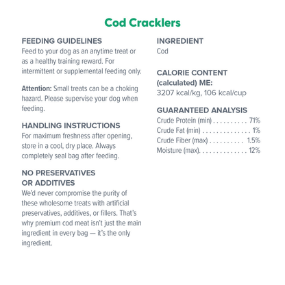 Cod cracklers dr Marty 4 oz