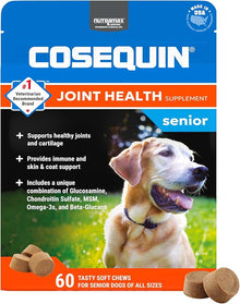 Cosequin joint health supplement senior 60ct tasty soft chews dog senior supplement