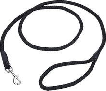 Costal black rope leash