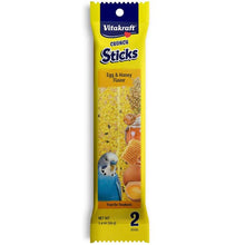 Crunch sticks egg and honey flavor 2 sticks parakeet treats