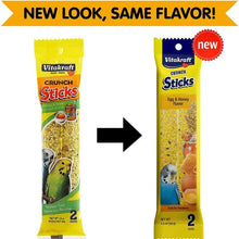 Crunch sticks egg and honey flavor 2 sticks parakeet treats